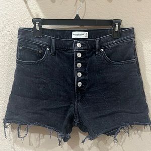 Abercrombie & Fitch High Rise 4 inch Mom Shorts